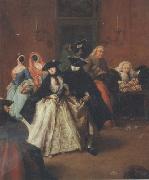 Pietro Longhi Al Ridotto (mk21) oil painting